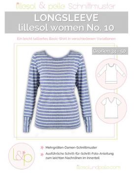 Papierschnittmuster - Longsleeve No. 10 - Damen- Lillesol & Pelle